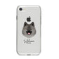 German Spitz Personalised iPhone 8 Bumper Case on Silver iPhone