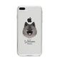German Spitz Personalised iPhone 8 Plus Bumper Case on Silver iPhone