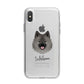 German Spitz Personalised iPhone X Bumper Case on Silver iPhone Alternative Image 1