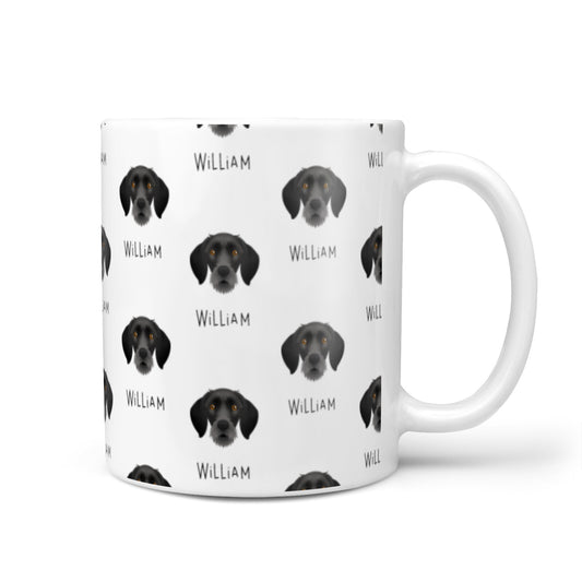German Wirehaired Pointer Icon with Name 10oz Mug