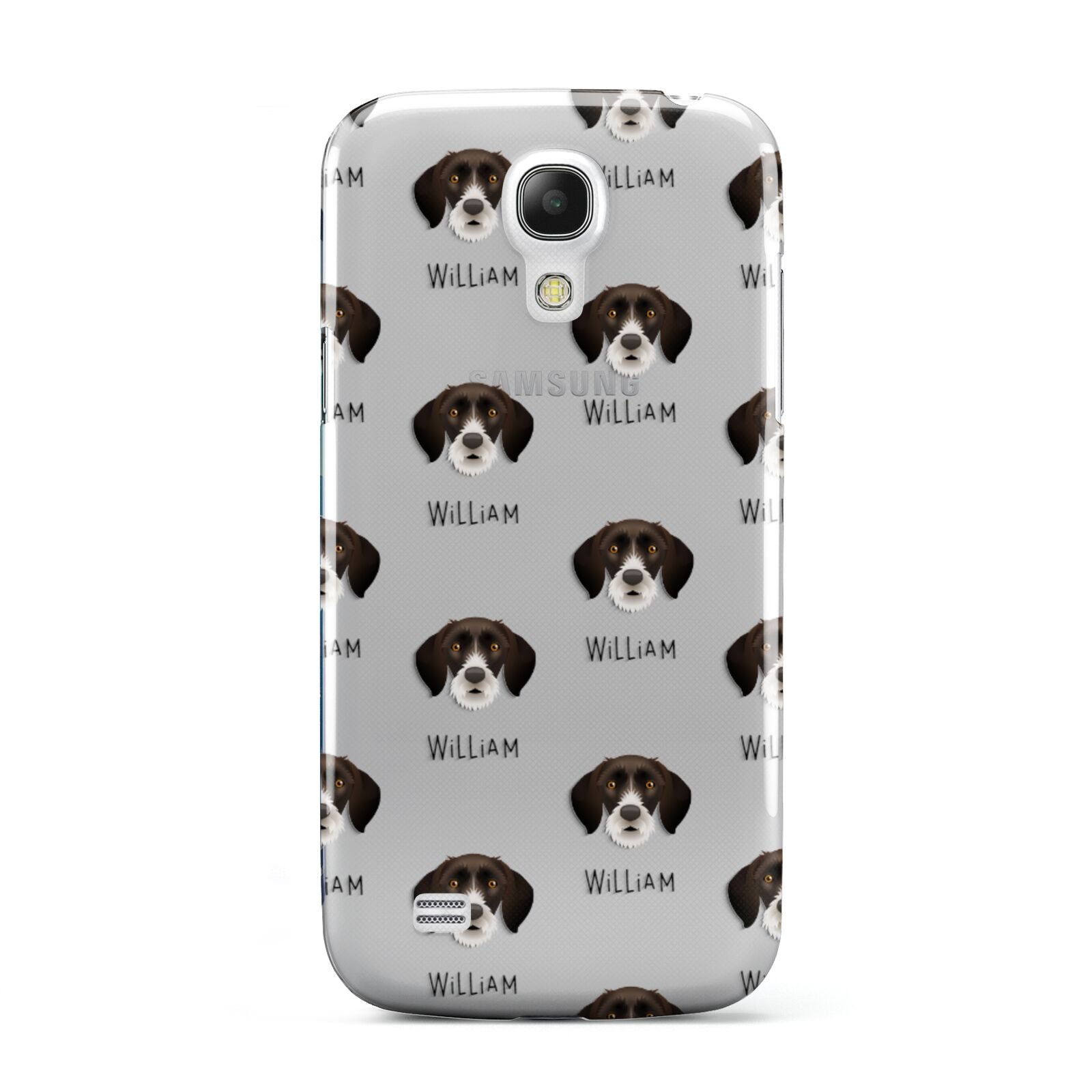 German Wirehaired Pointer Icon with Name Samsung Galaxy S4 Mini Case