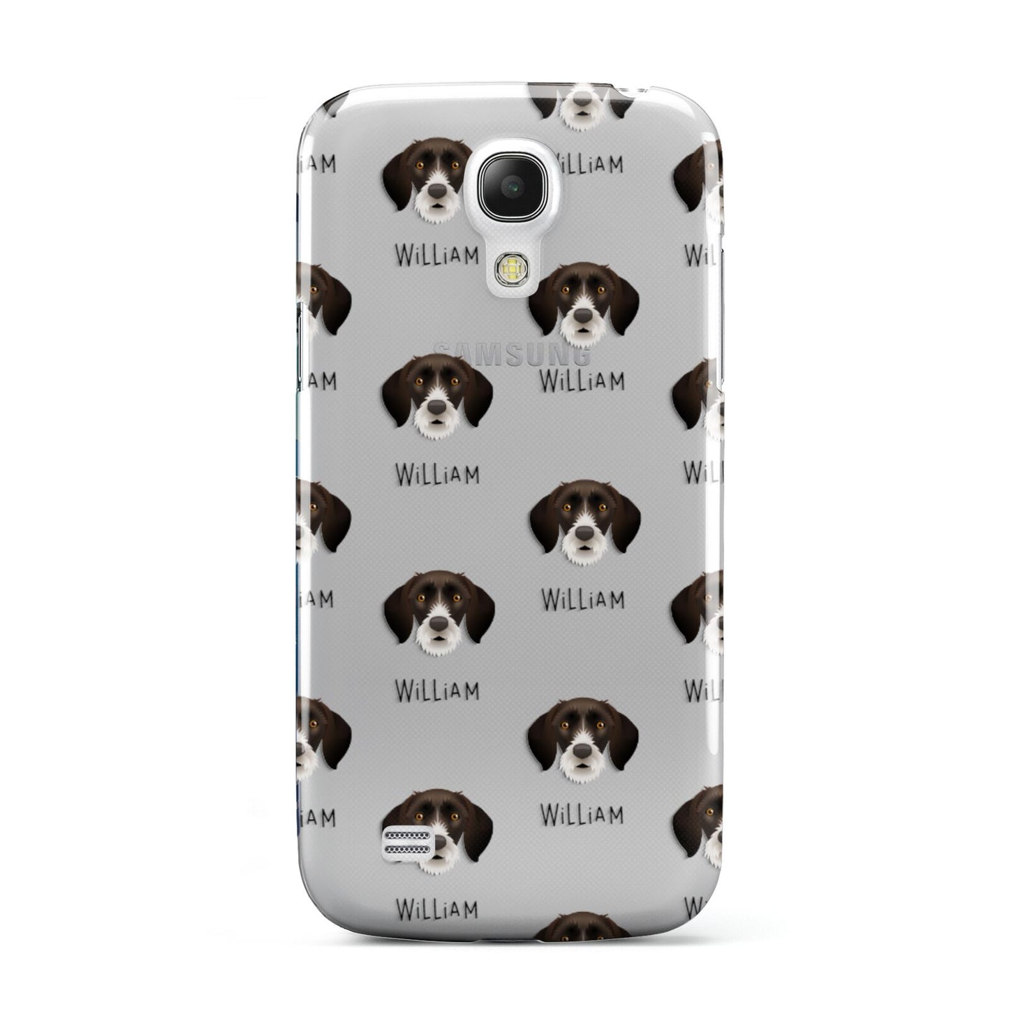 German Wirehaired Pointer Icon with Name Samsung Galaxy S4 Mini Case