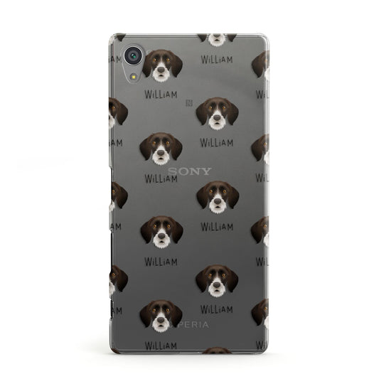 German Wirehaired Pointer Icon with Name Sony Xperia Case