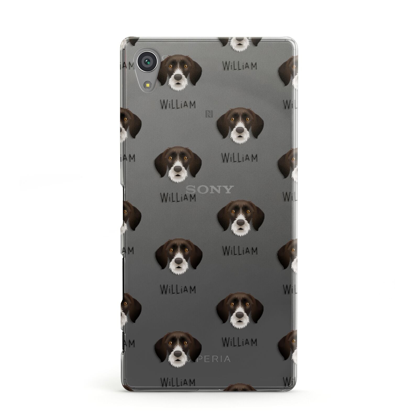 German Wirehaired Pointer Icon with Name Sony Xperia Case