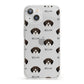 German Wirehaired Pointer Icon with Name iPhone 13 Clear Bumper Case