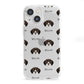 German Wirehaired Pointer Icon with Name iPhone 13 Mini Clear Bumper Case