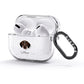 German Wirehaired Pointer Personalised AirPods Glitter Case 3rd Gen Side Image