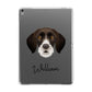 German Wirehaired Pointer Personalised Apple iPad Grey Case