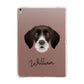 German Wirehaired Pointer Personalised Apple iPad Rose Gold Case