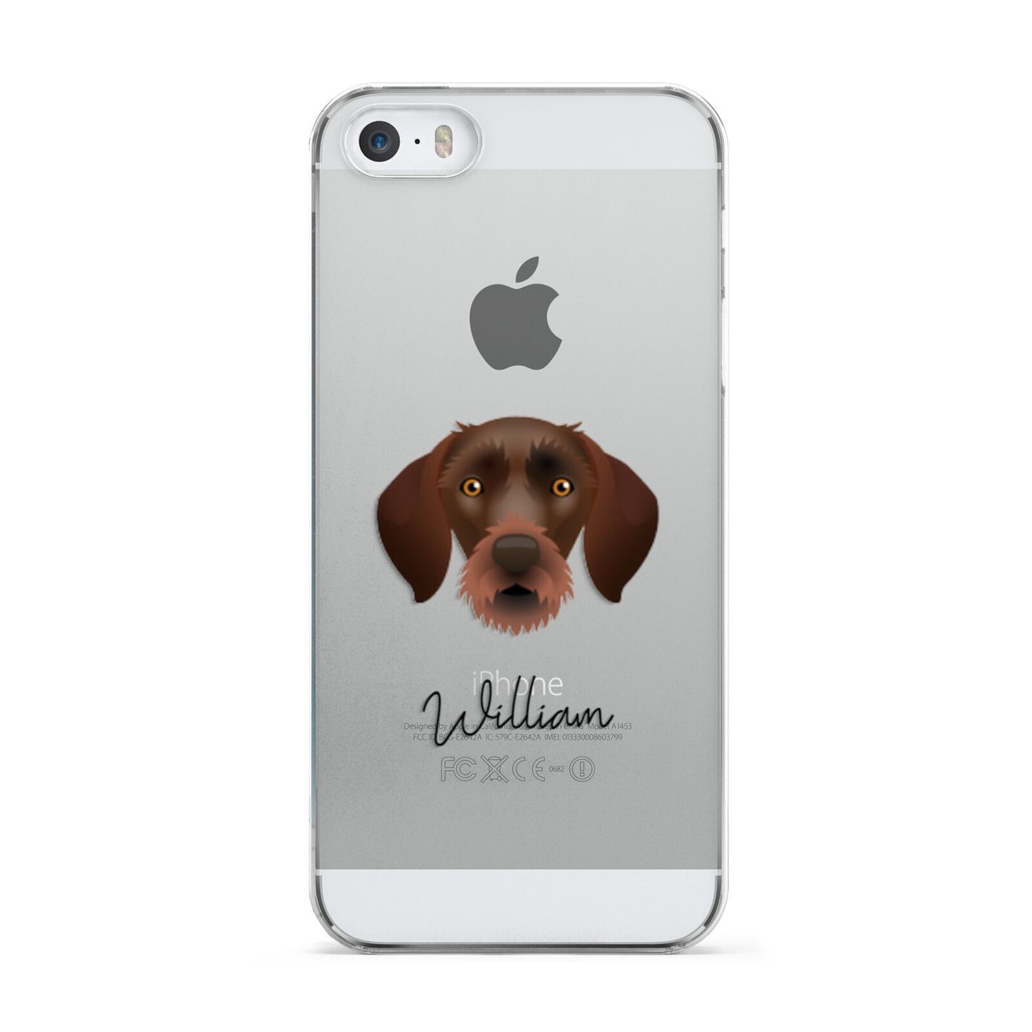 German Wirehaired Pointer Personalised Apple iPhone 5 Case