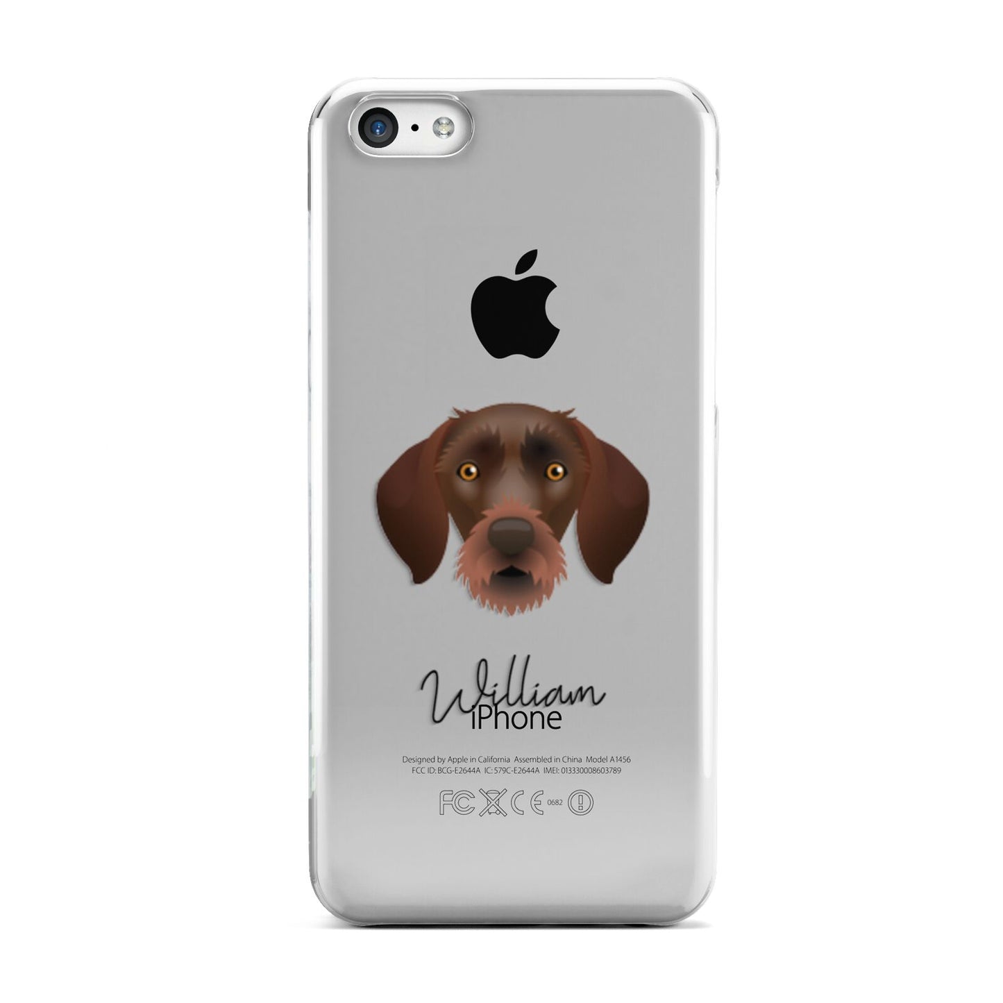 German Wirehaired Pointer Personalised Apple iPhone 5c Case