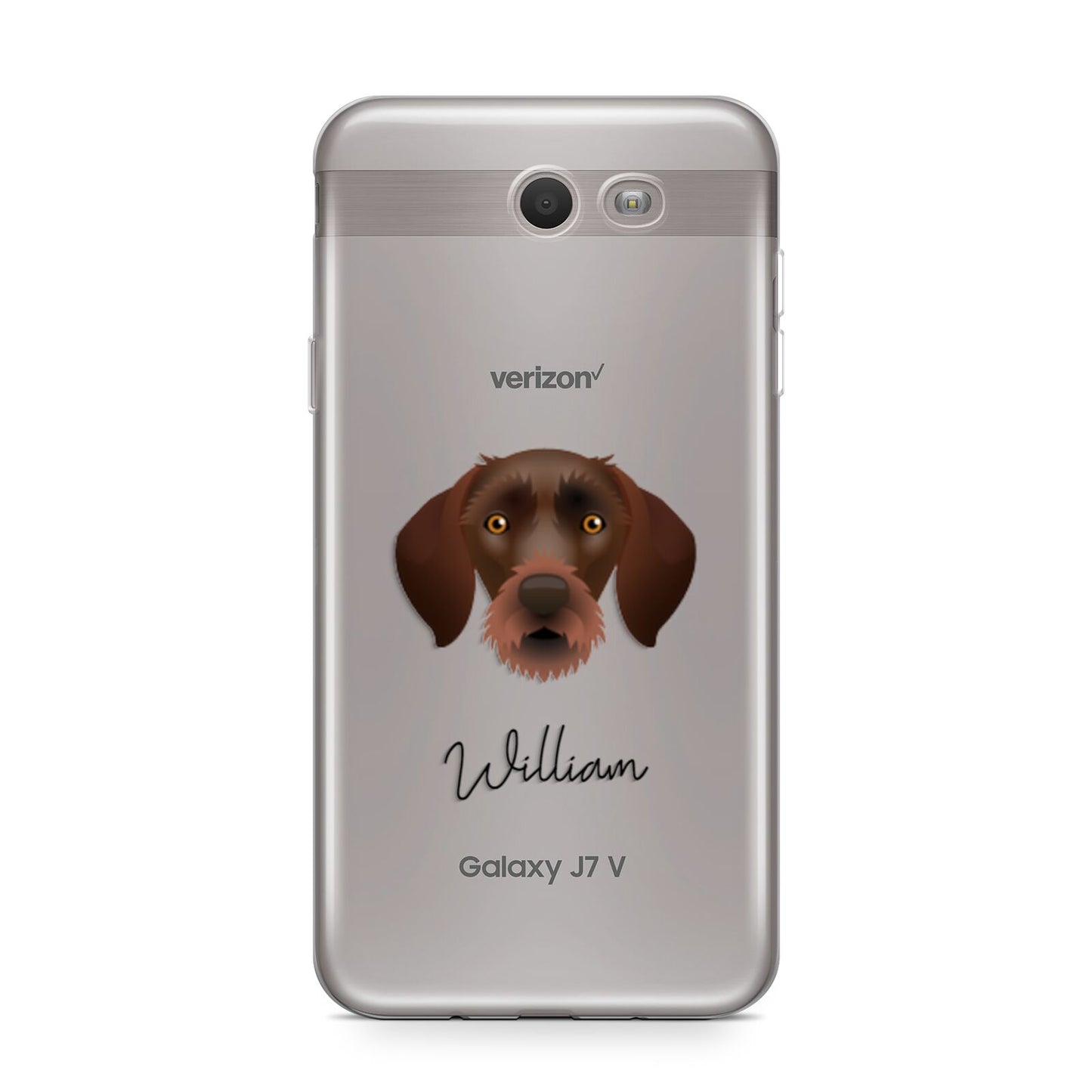 German Wirehaired Pointer Personalised Samsung Galaxy J7 2017 Case