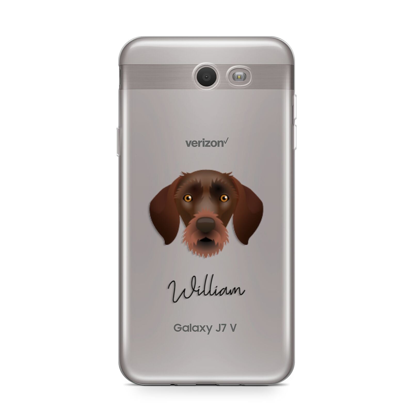 German Wirehaired Pointer Personalised Samsung Galaxy J7 2017 Case