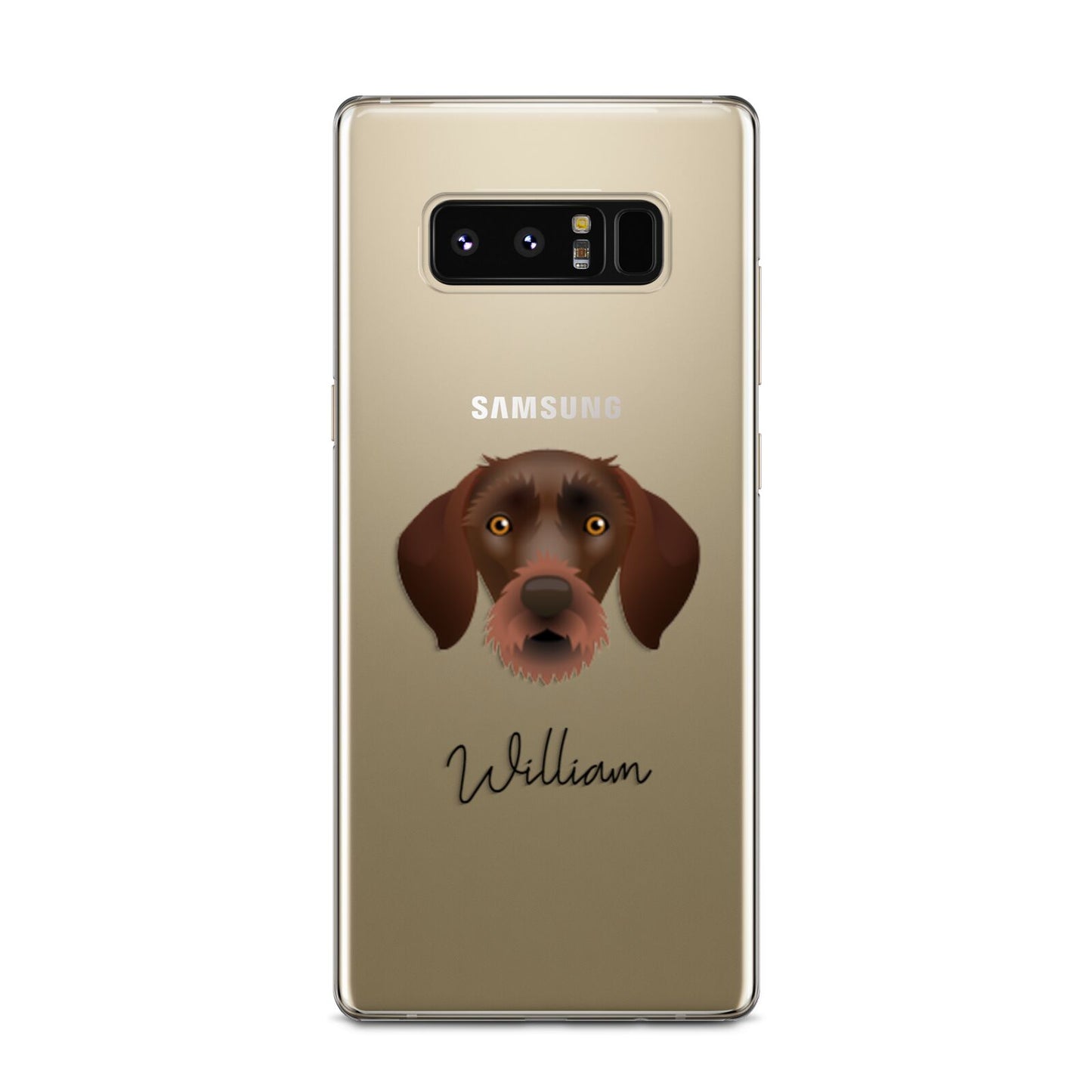 German Wirehaired Pointer Personalised Samsung Galaxy Note 8 Case