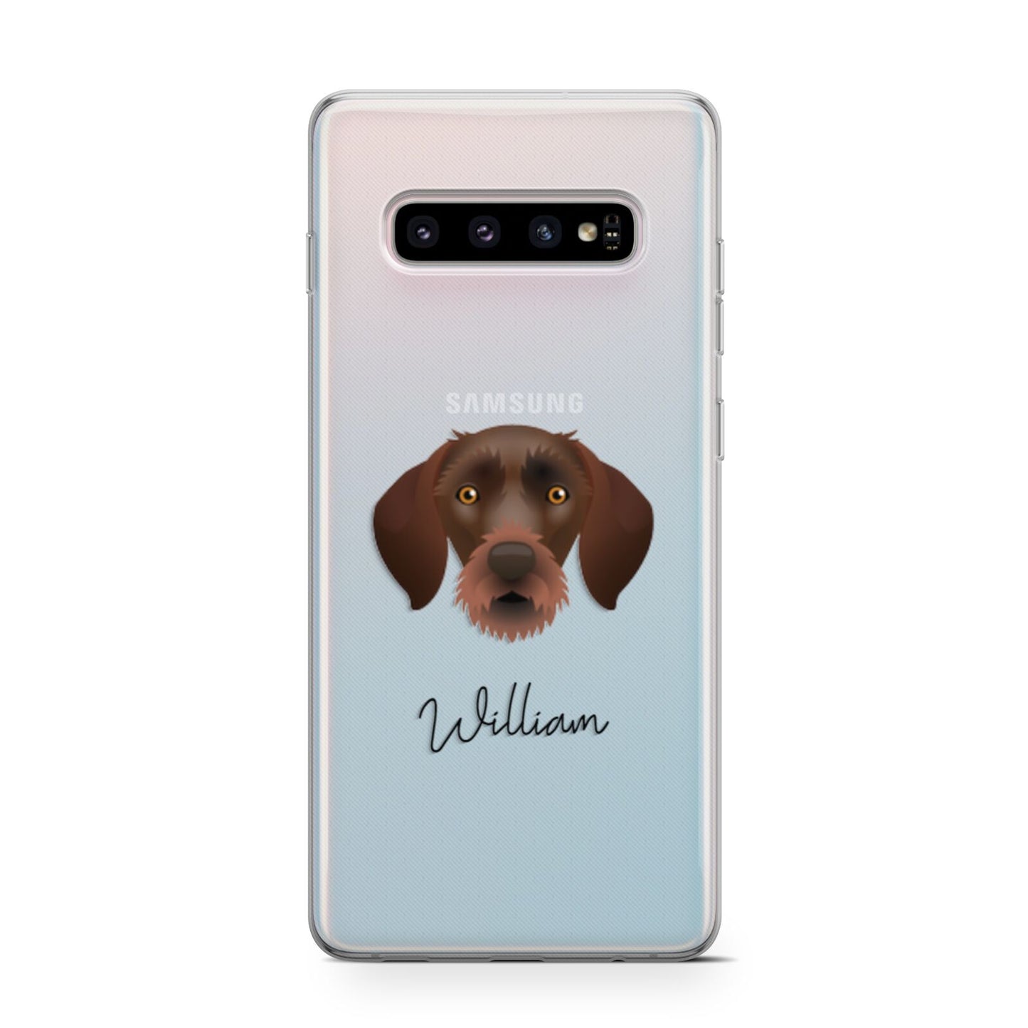 German Wirehaired Pointer Personalised Samsung Galaxy S10 Case
