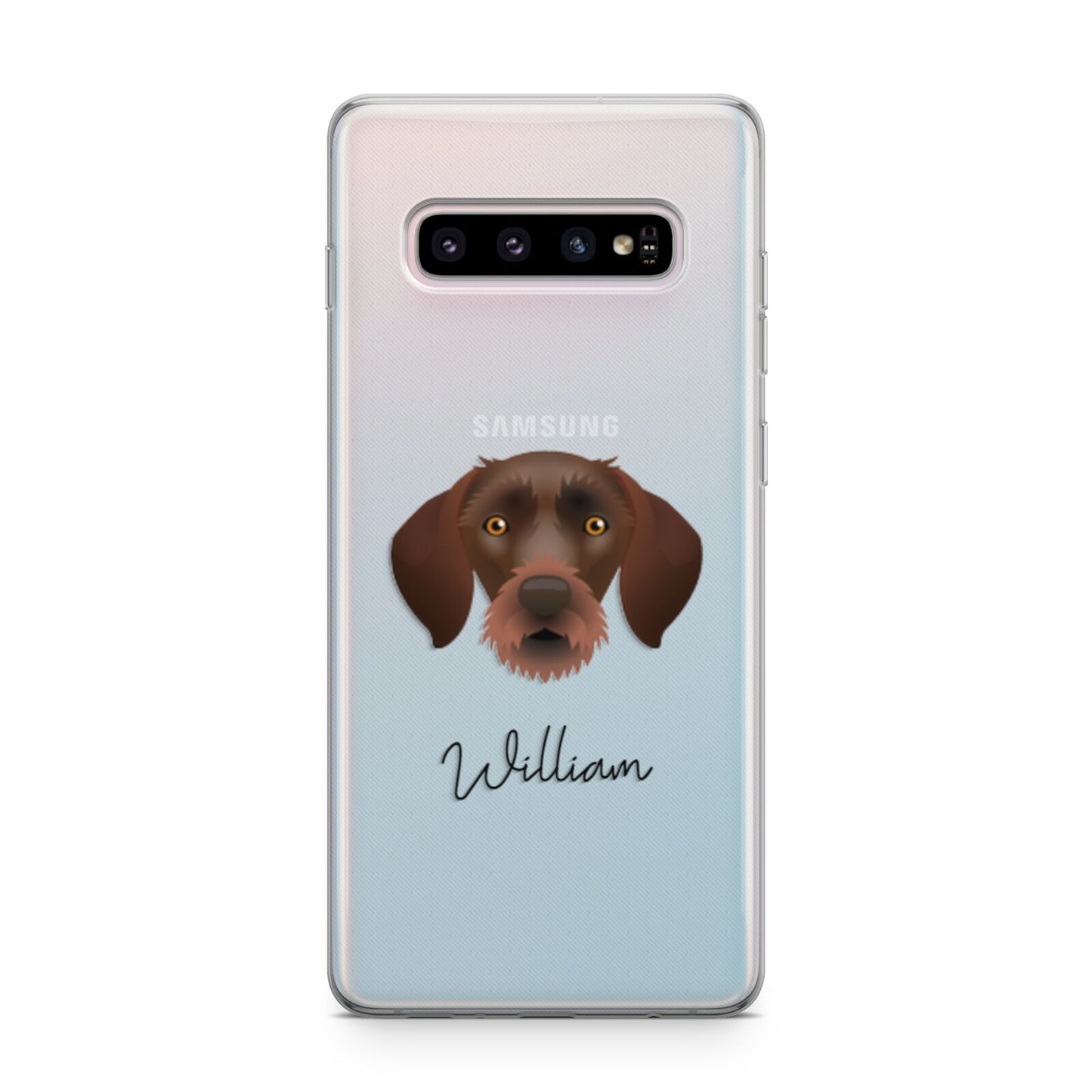 German Wirehaired Pointer Personalised Samsung Galaxy S10 Plus Case