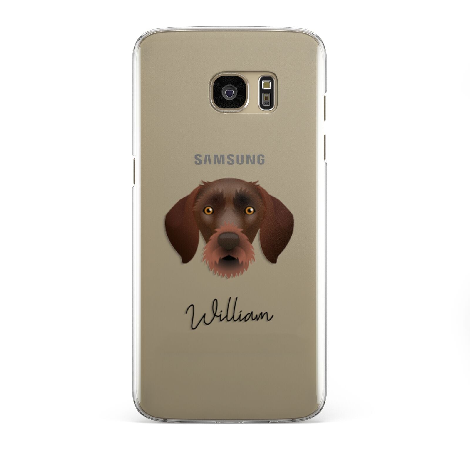 German Wirehaired Pointer Personalised Samsung Galaxy S7 Edge Case
