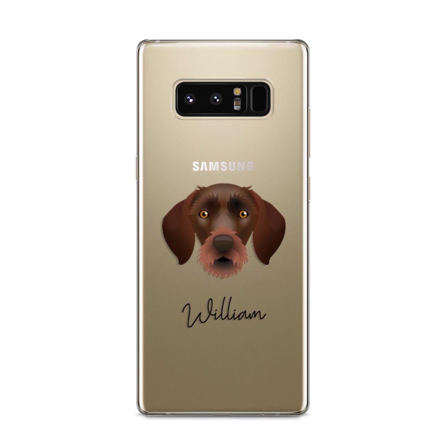 German Wirehaired Pointer Personalised Samsung Galaxy S8 Case