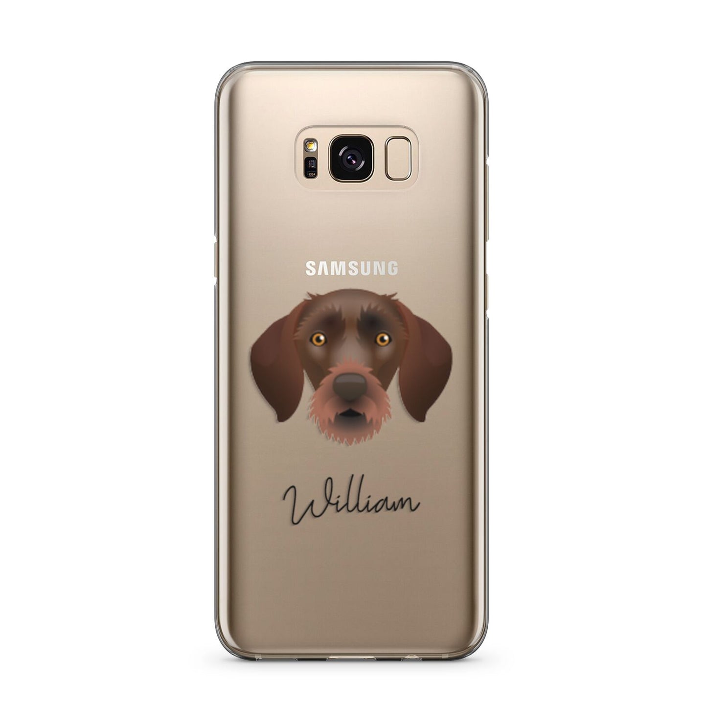 German Wirehaired Pointer Personalised Samsung Galaxy S8 Plus Case