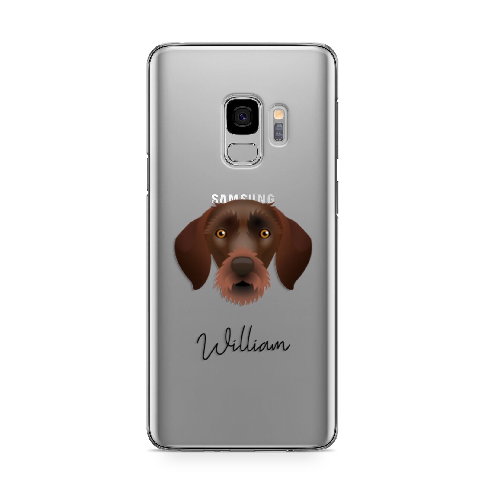 German Wirehaired Pointer Personalised Samsung Galaxy S9 Case
