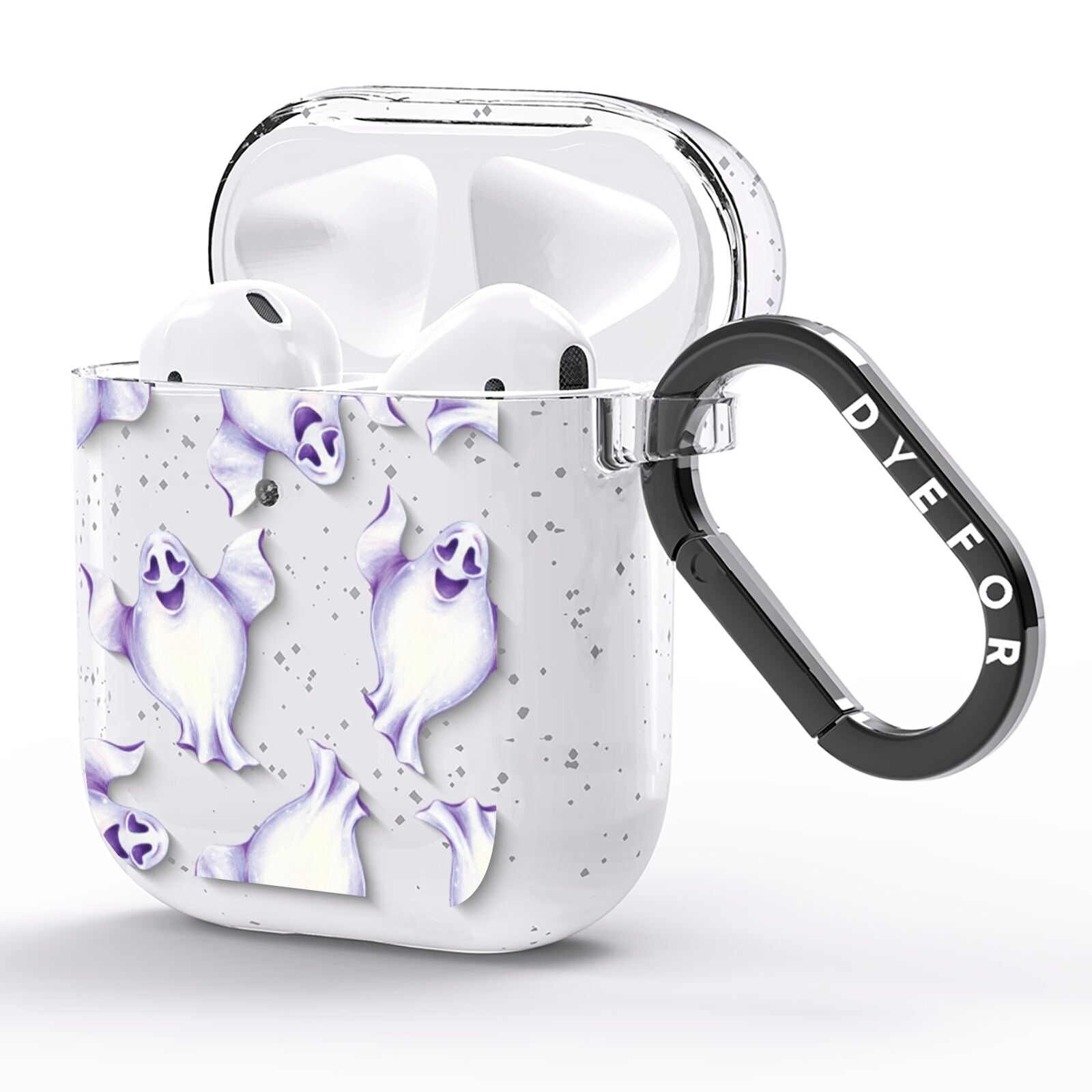 Ghost Halloween AirPods Glitter Case Side Image