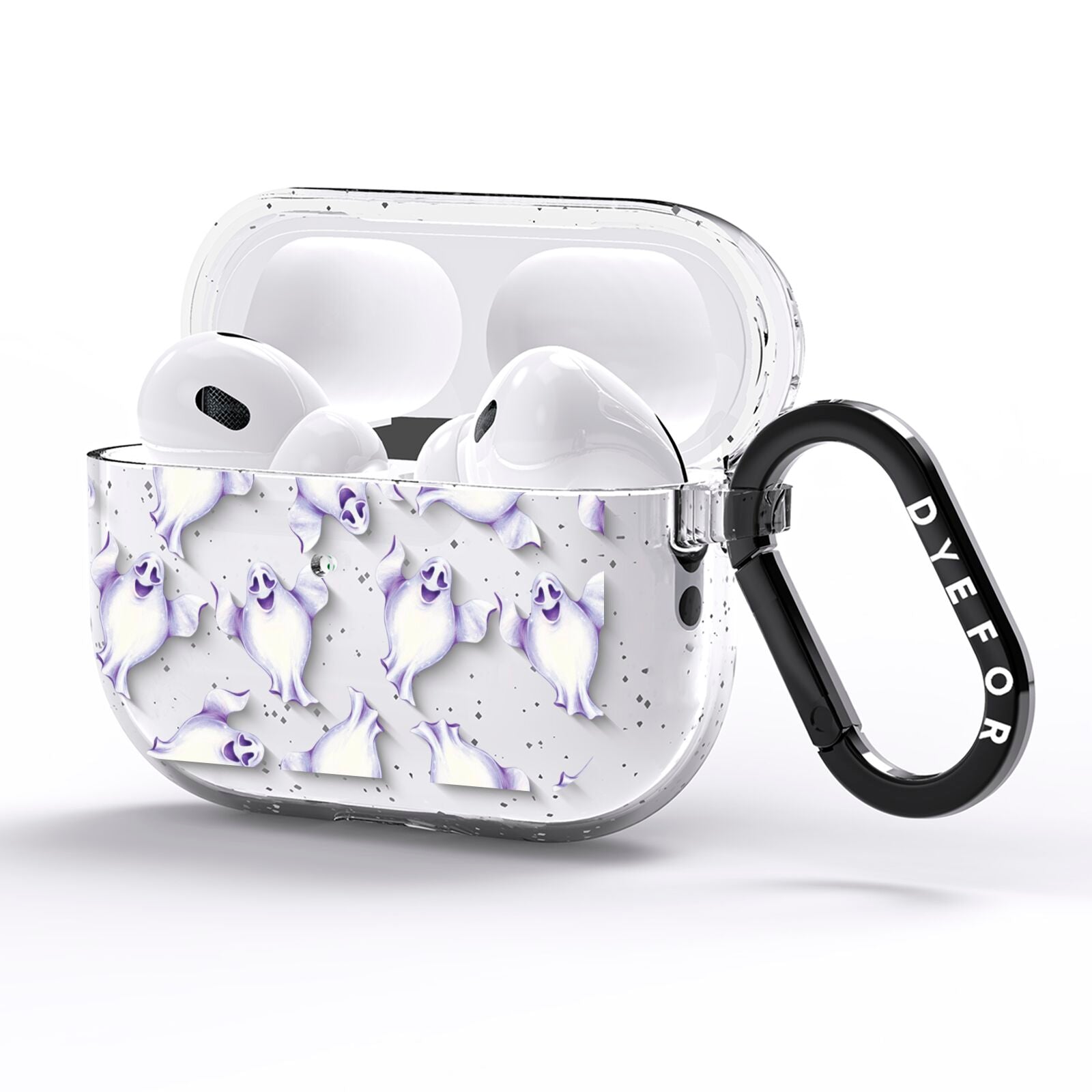 Ghost Halloween AirPods Pro Glitter Case Side Image