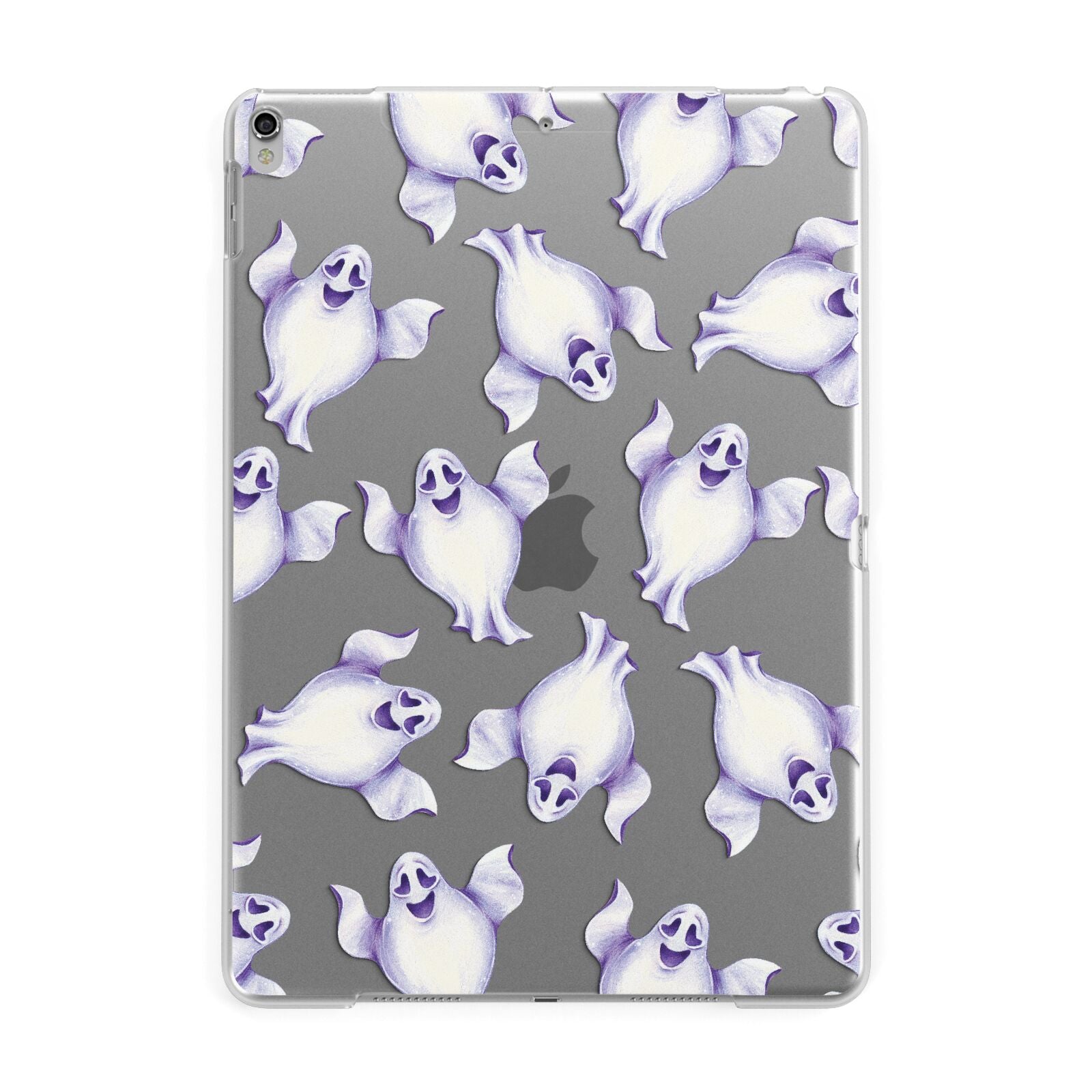 Ghost Halloween Apple iPad Silver Case