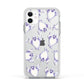 Ghost Halloween Apple iPhone 11 in White with White Impact Case