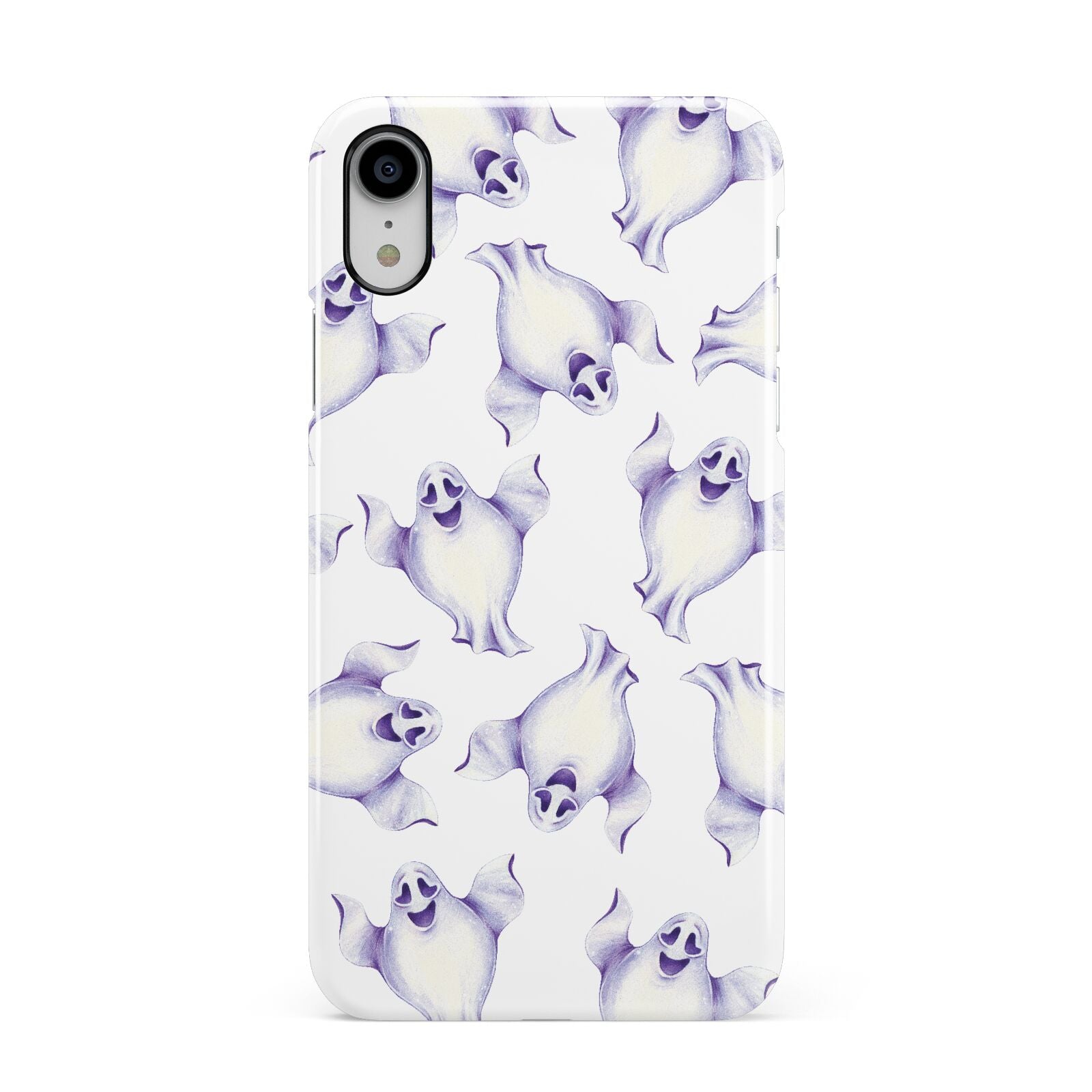 Ghost Halloween Apple iPhone XR White 3D Snap Case