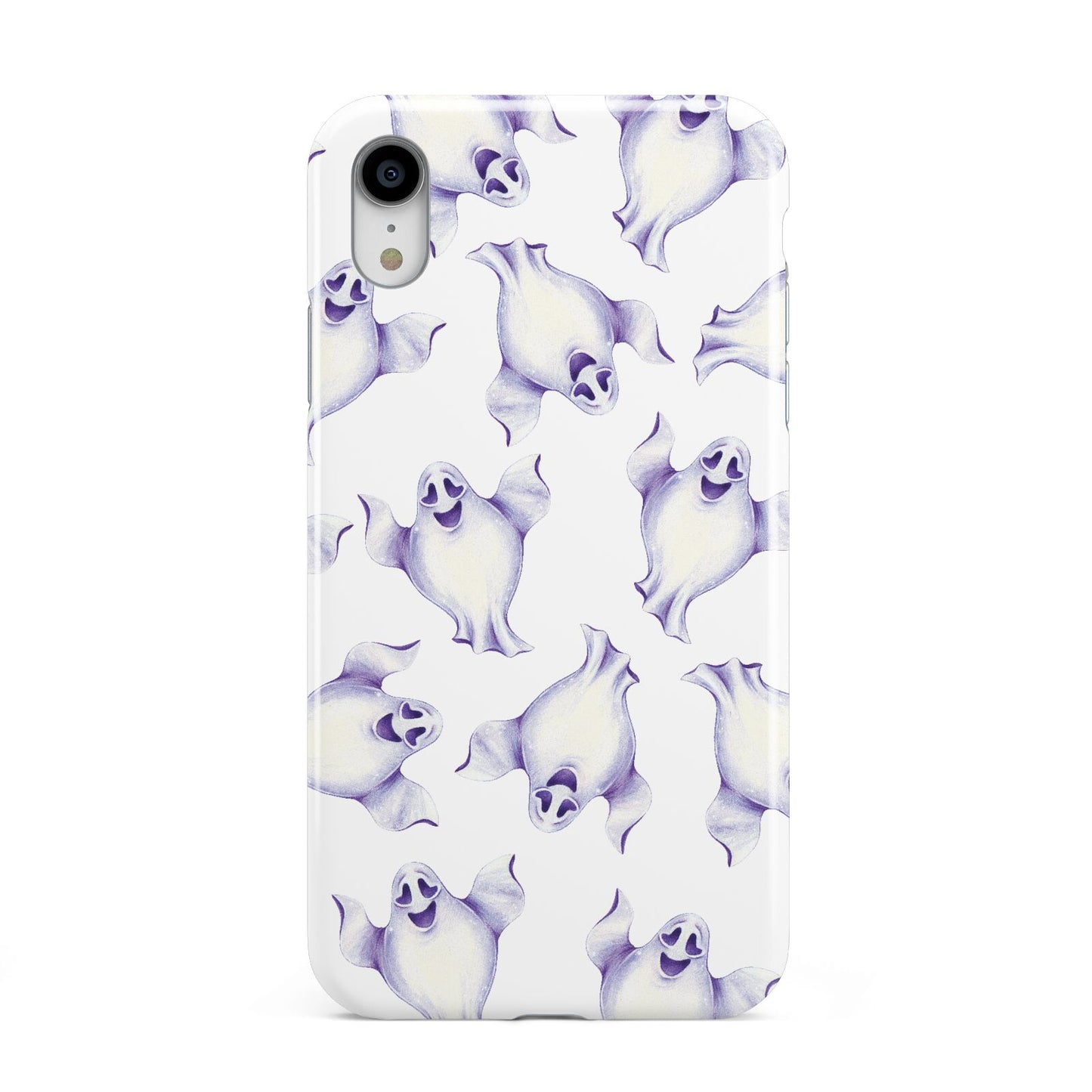 Ghost Halloween Apple iPhone XR White 3D Tough Case