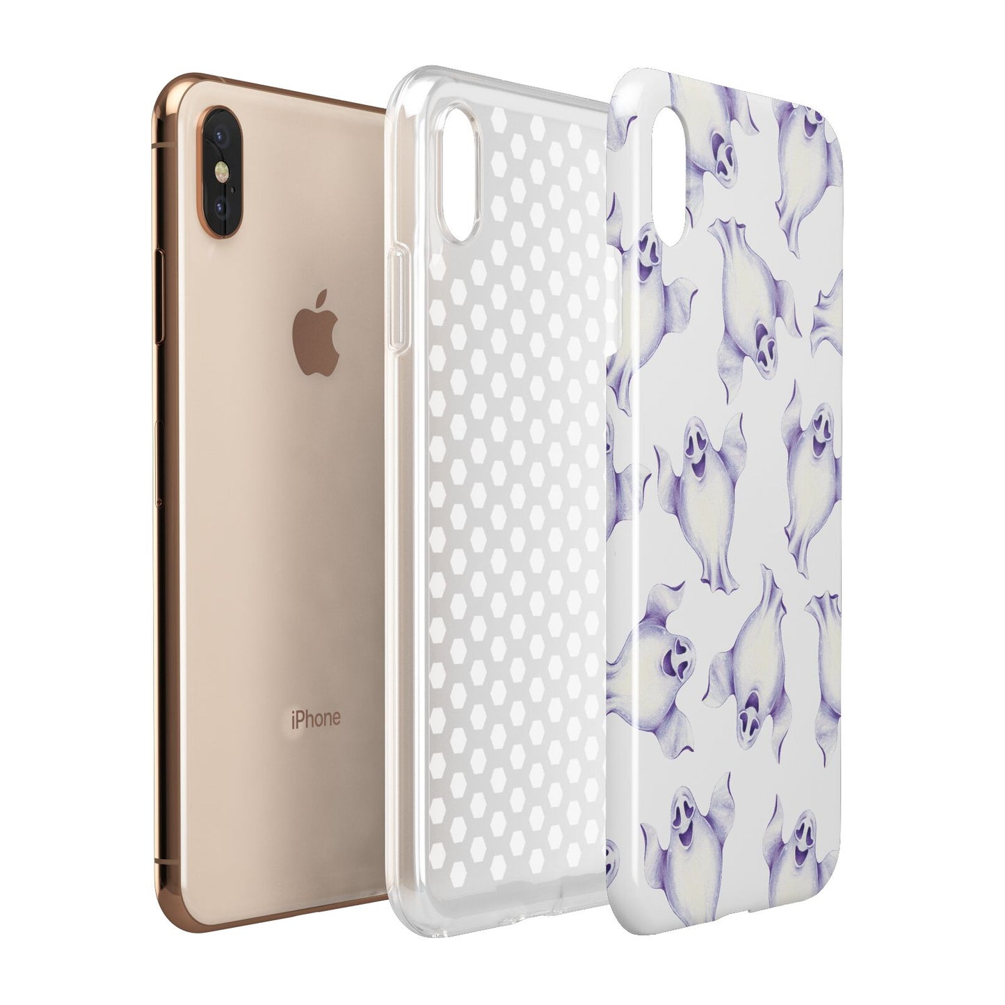 Ghost Halloween Apple iPhone Xs Max 3D Tough Case Expanded View
