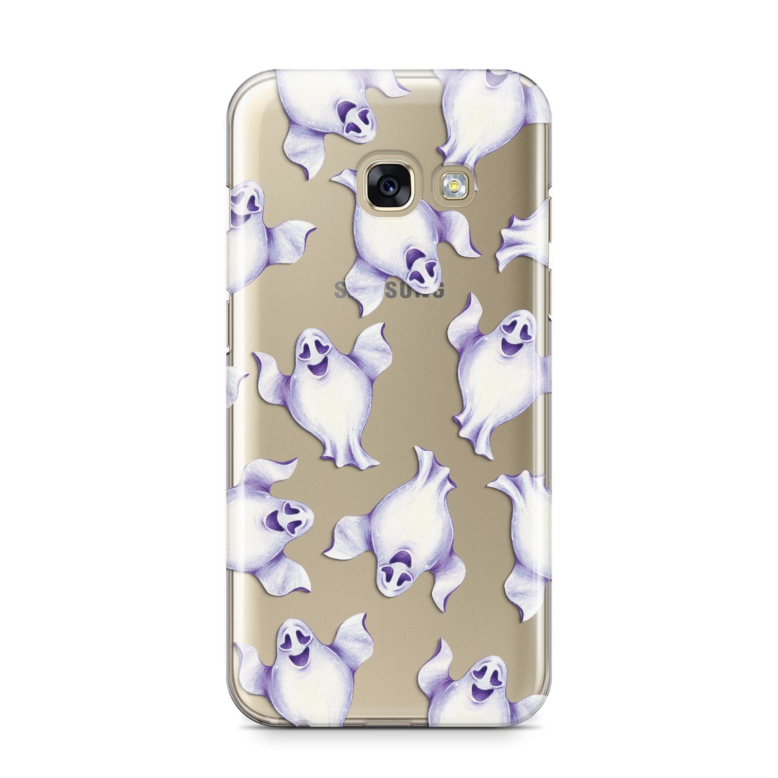 Ghost Halloween Samsung Galaxy A3 2017 Case on gold phone