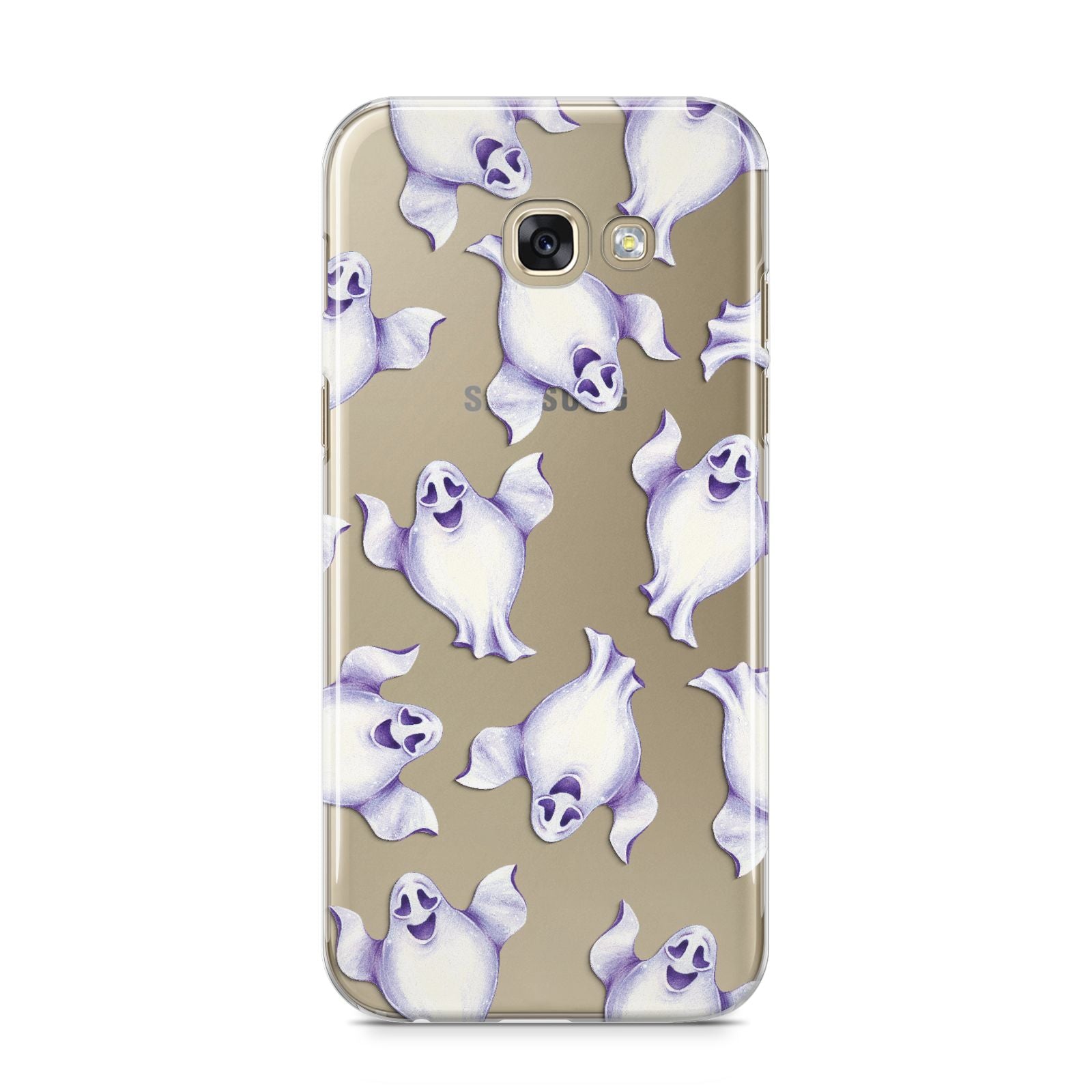 Ghost Halloween Samsung Galaxy A5 2017 Case on gold phone