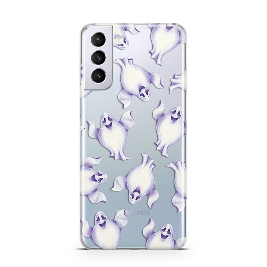 Ghost Halloween Samsung S21 Plus Phone Case