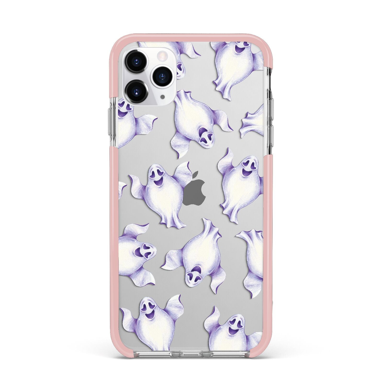 Ghost Halloween iPhone 11 Pro Max Impact Pink Edge Case