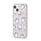 Ghost Halloween iPhone 14 Clear Tough Case Starlight Angled Image