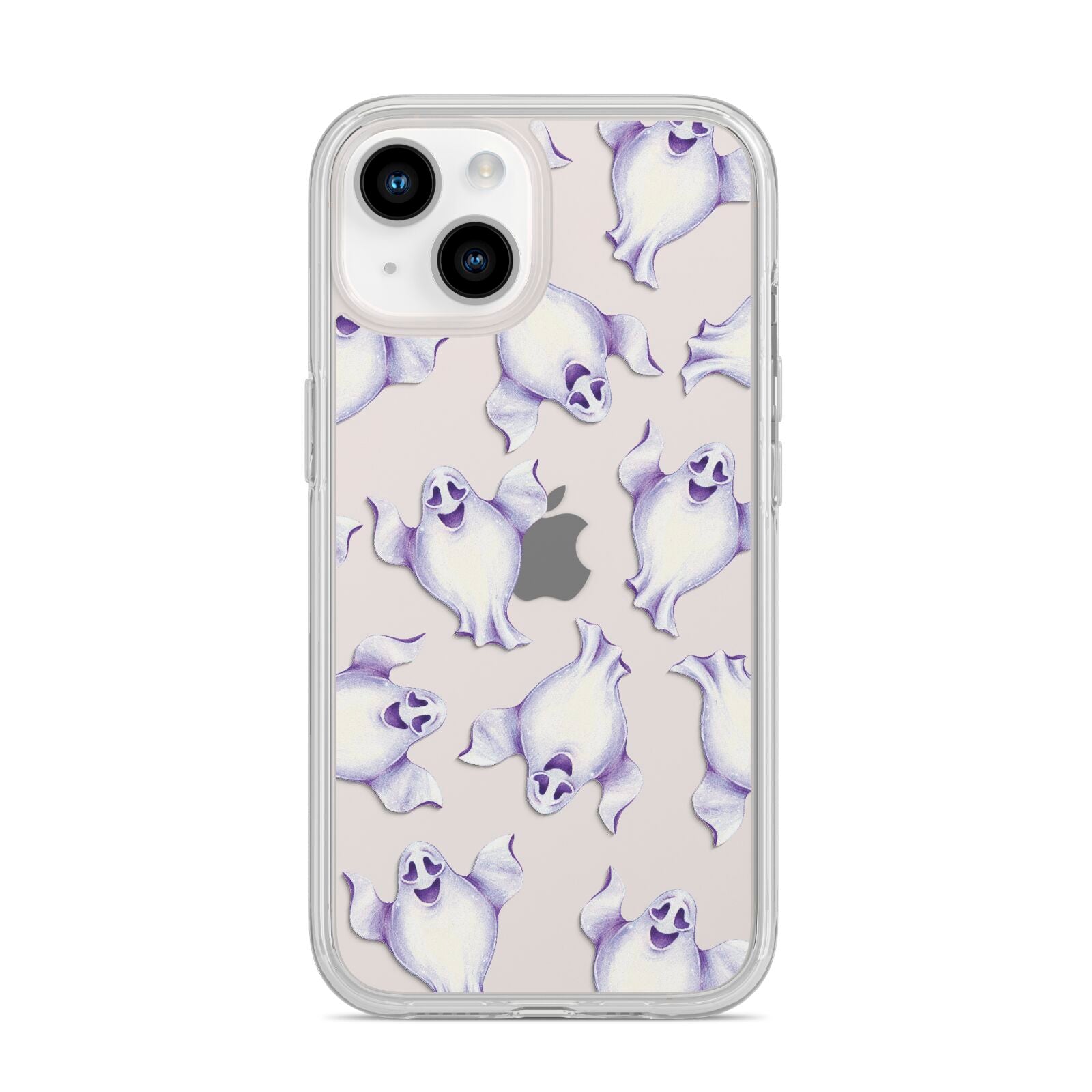 Ghost Halloween iPhone 14 Clear Tough Case Starlight