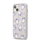 Ghost Halloween iPhone 14 Plus Clear Tough Case Starlight Angled Image