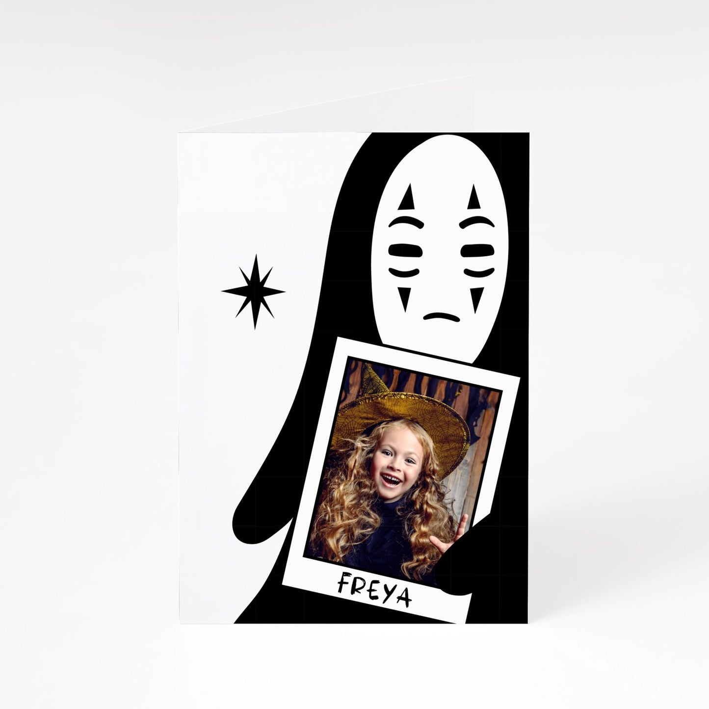 Ghostly Halloween Photo A5 Greetings Card