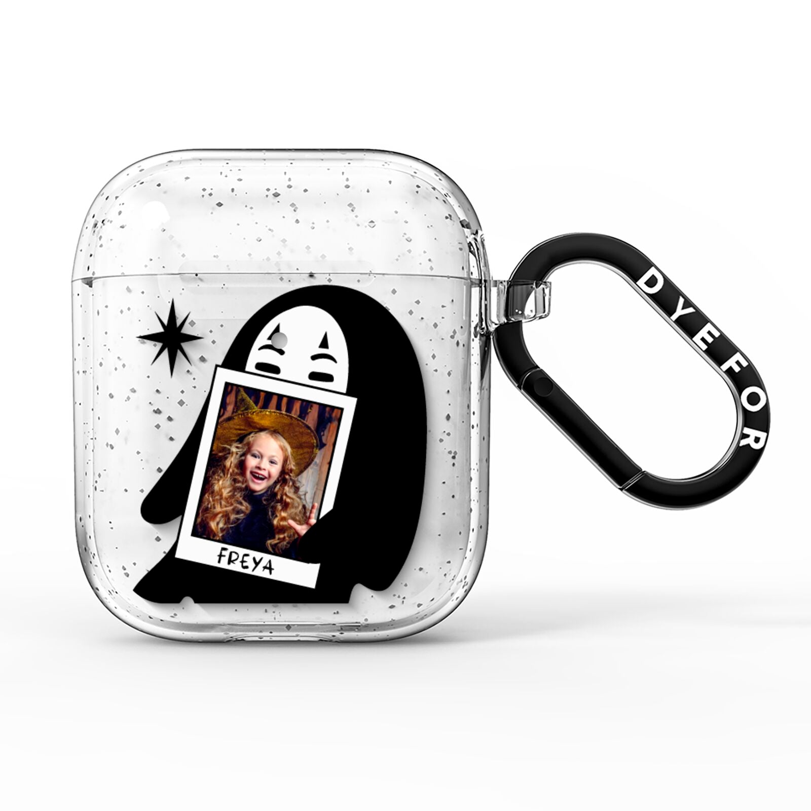Ghostly Halloween Photo AirPods Glitter Case