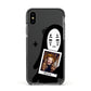 Ghostly Halloween Photo Apple iPhone Xs Impact Case Black Edge on Black Phone