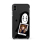 Ghostly Halloween Photo Apple iPhone Xs Max Impact Case Black Edge on Black Phone