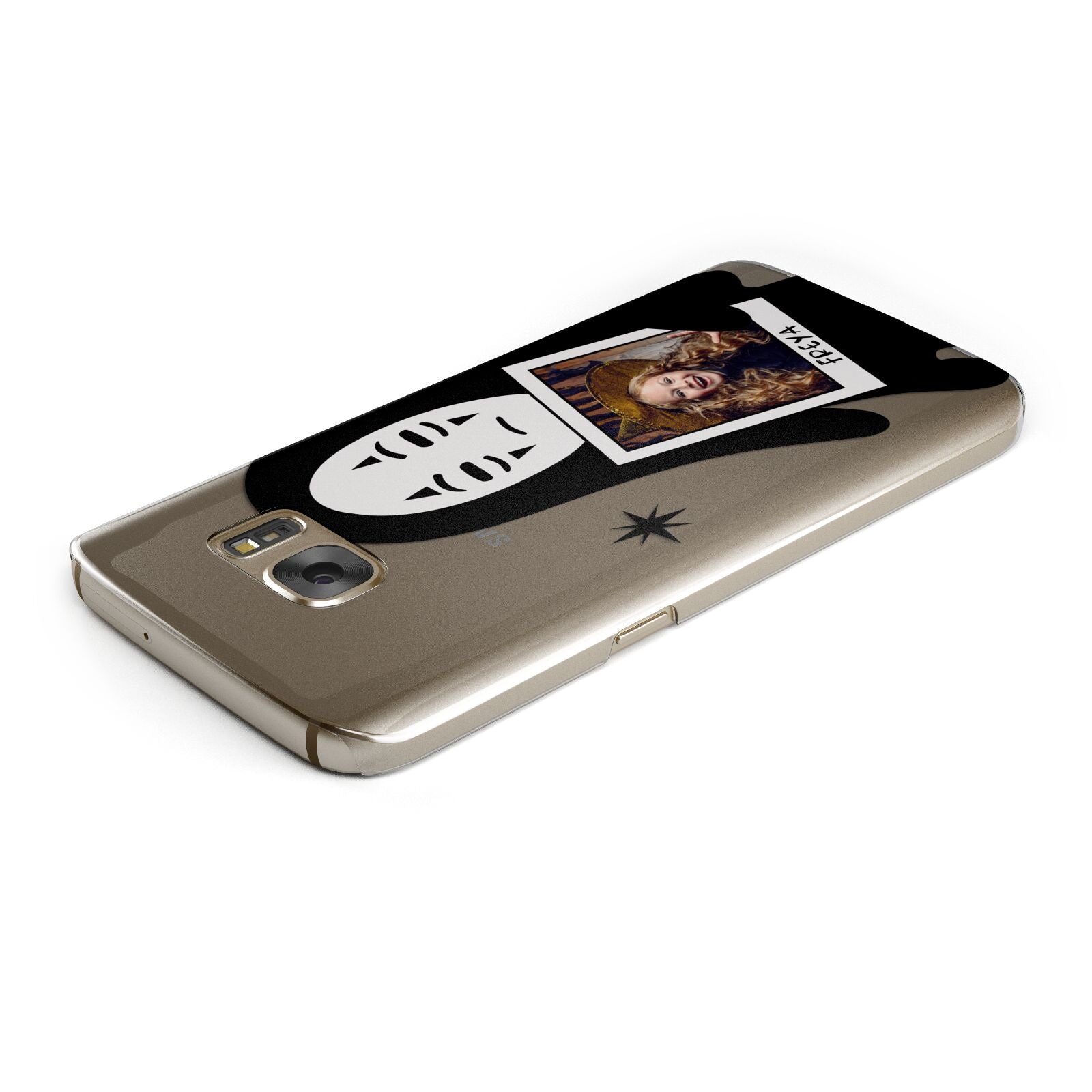 Ghostly Halloween Photo Samsung Galaxy Case Top Cutout