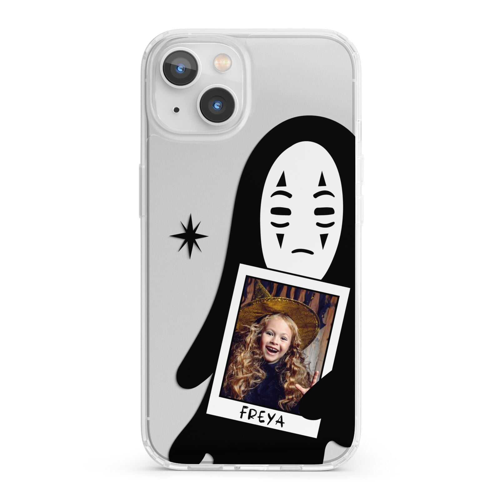 Ghostly Halloween Photo iPhone 13 Clear Bumper Case
