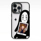 Ghostly Halloween Photo iPhone 13 Pro Black Impact Case on Silver phone