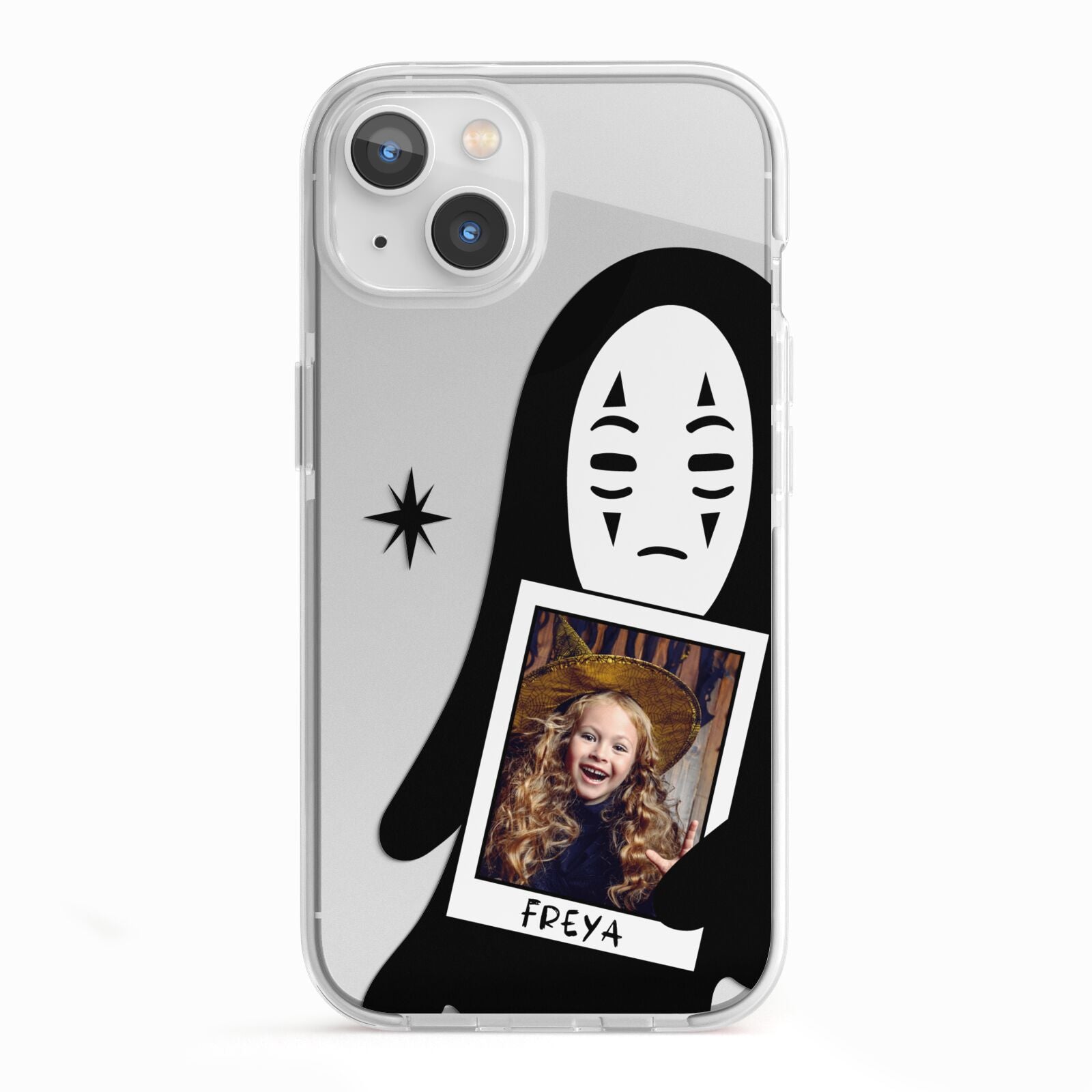 Ghostly Halloween Photo iPhone 13 TPU Impact Case with White Edges