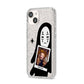 Ghostly Halloween Photo iPhone 14 Glitter Tough Case Starlight Angled Image