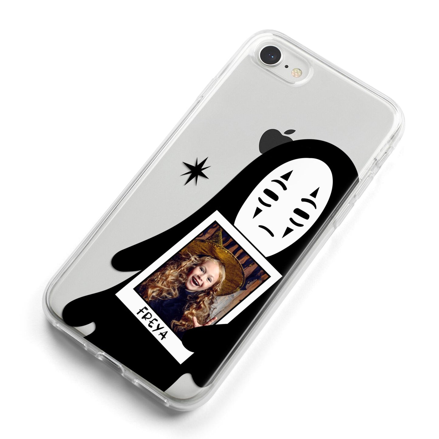 Ghostly Halloween Photo iPhone 8 Bumper Case on Silver iPhone Alternative Image