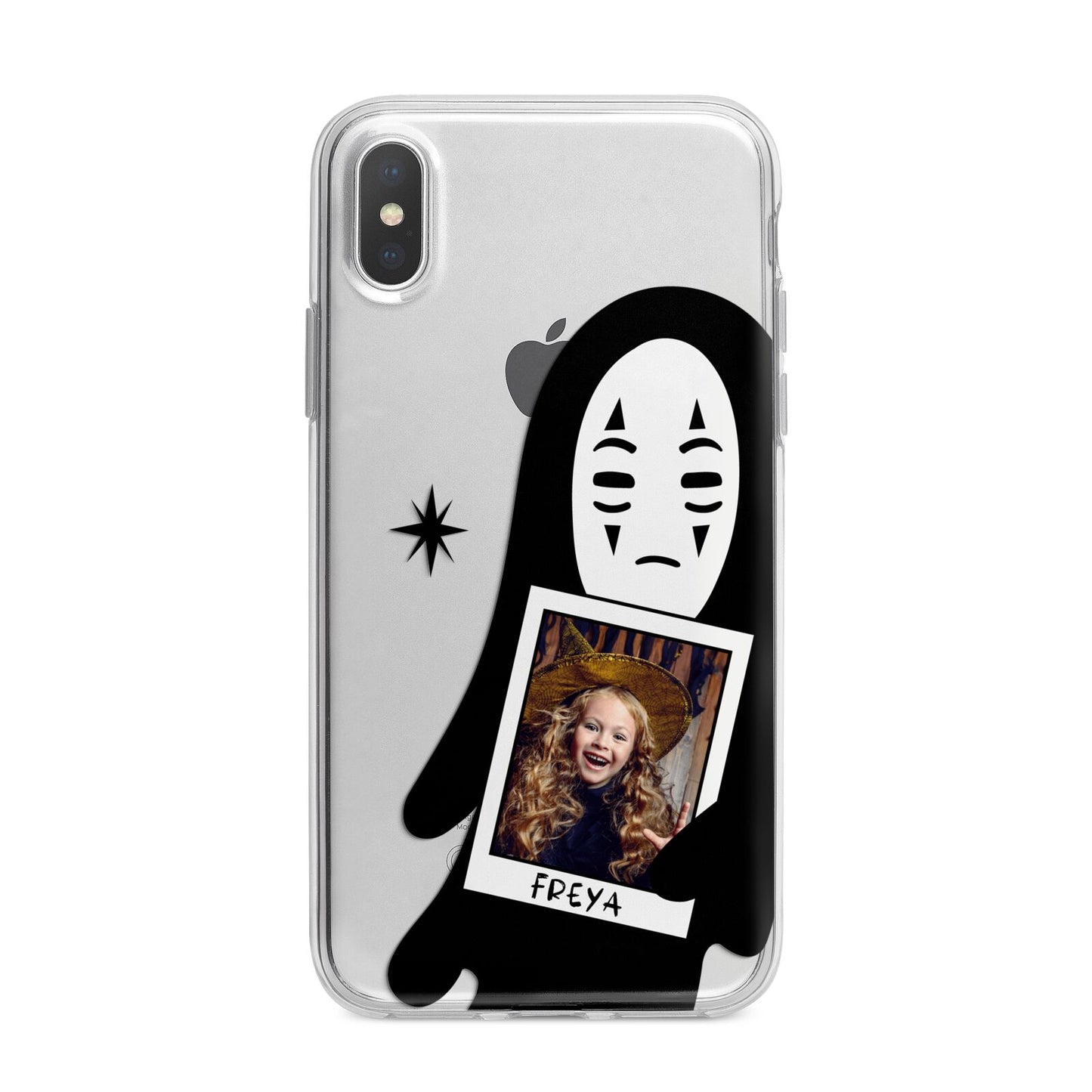 Ghostly Halloween Photo iPhone X Bumper Case on Silver iPhone Alternative Image 1