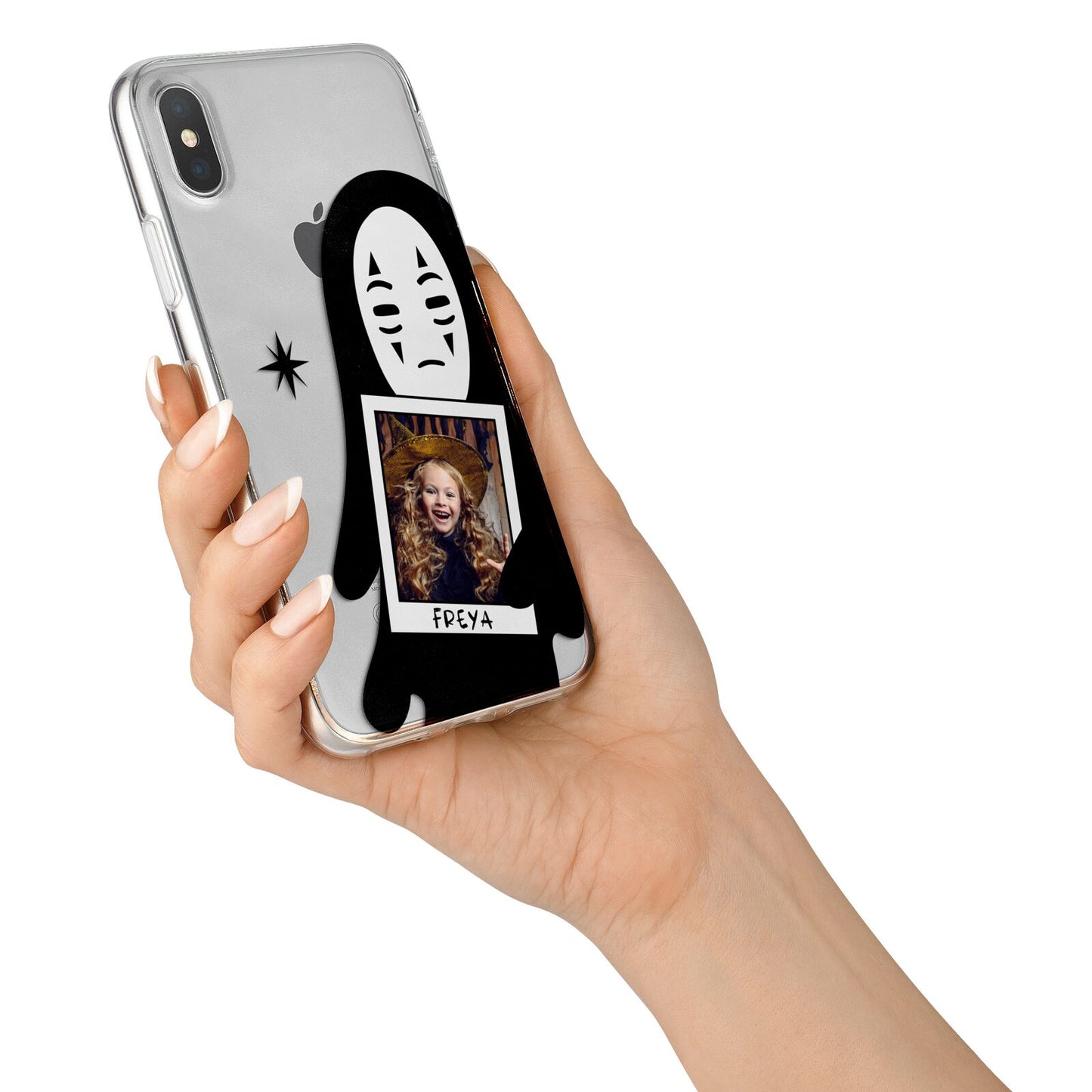 Ghostly Halloween Photo iPhone X Bumper Case on Silver iPhone Alternative Image 2